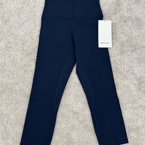 Lululemon high rise align 21” leggings in navy size 4